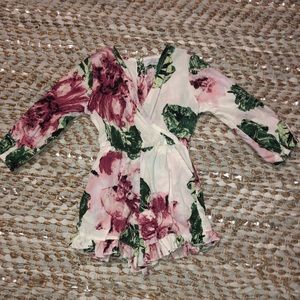 Toddler girl long sleeve romper!
